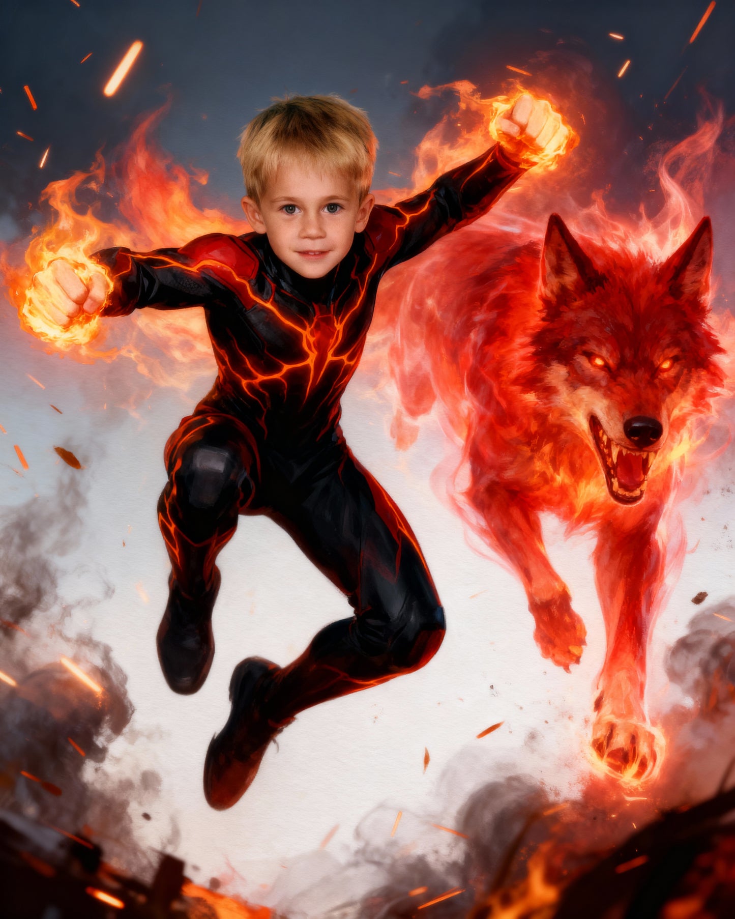 🐺 HÉROS LOUP DE FEU