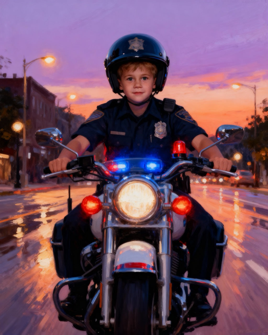 👮🏻♂️ GARÇON HARLEY DE LA POLICE