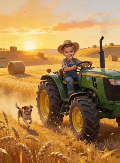 🚜 GOLDEN HARVEST HERO BOY personalized preview
