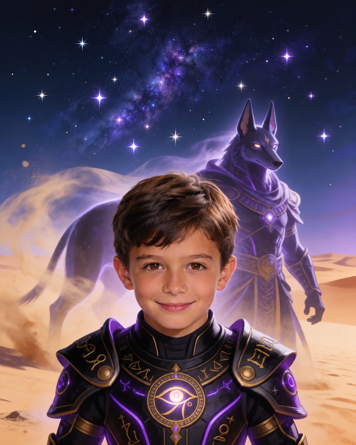 Anubis Guardian personalized portrait