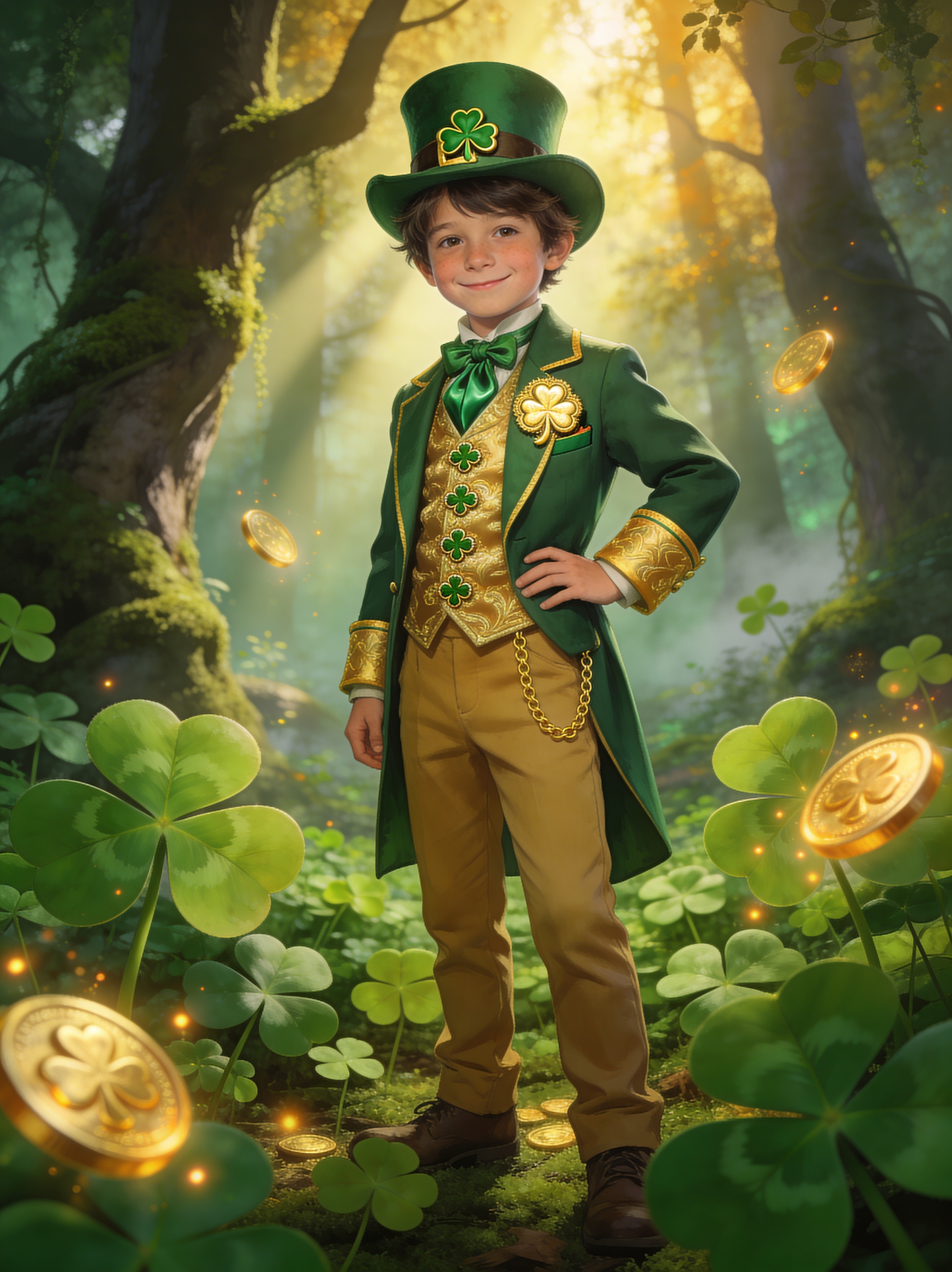 🍀👒 ŠARMANTNI DJEČAK PATULJAK DETELINA