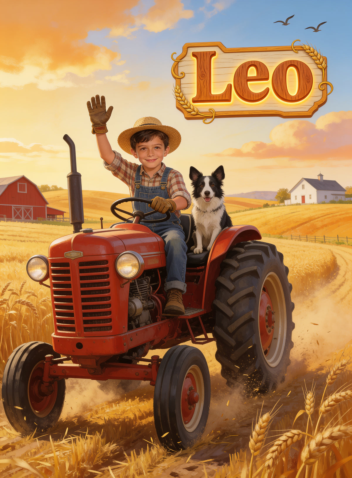 🚜 THE FARMER BOY — Boy personalized preview with name