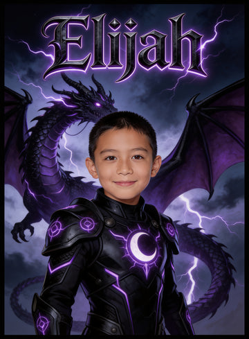 🐉 DRAGON RIDER personalized name preview — wing-swept dragon steel