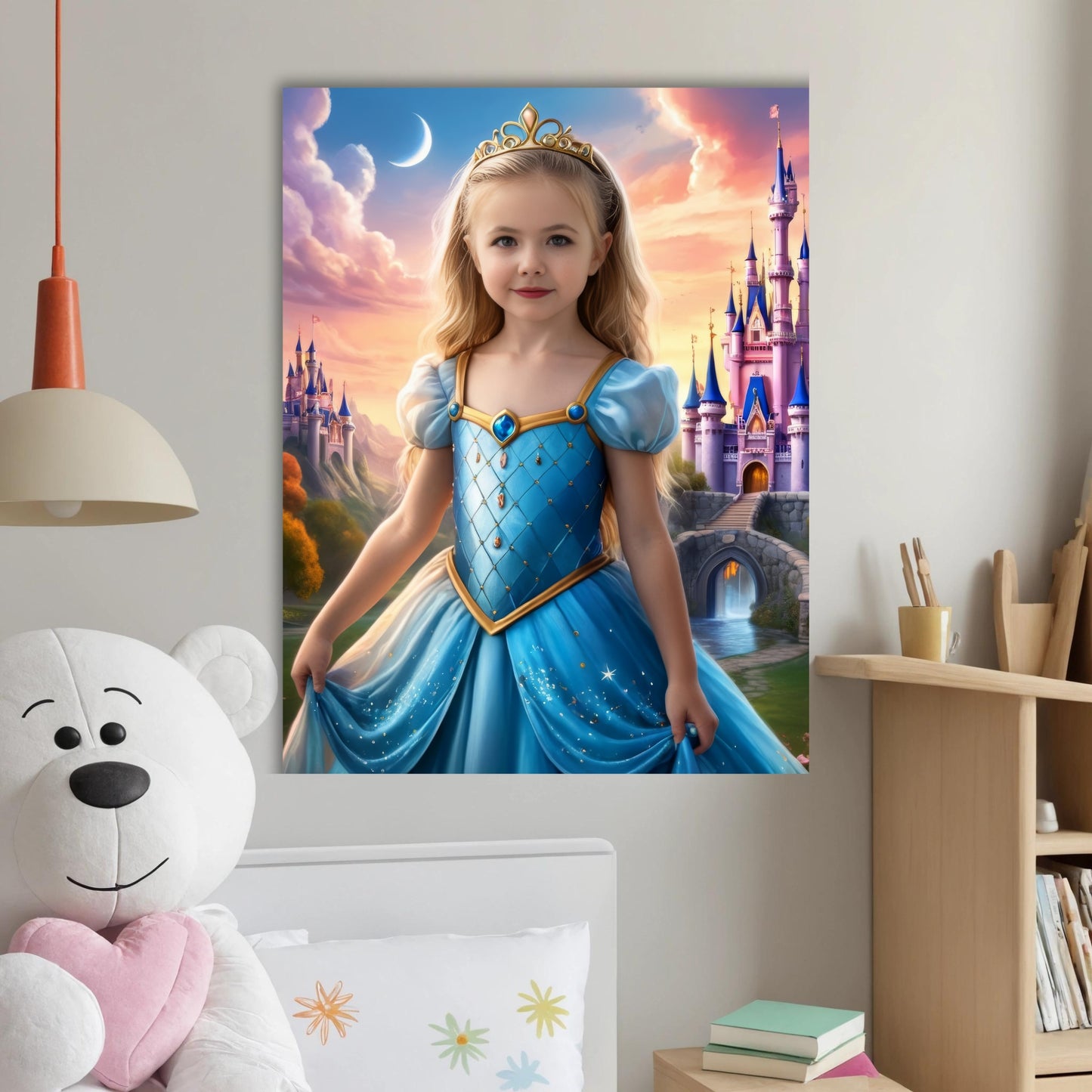 BLUE PRINCESS - Personalized Portrait