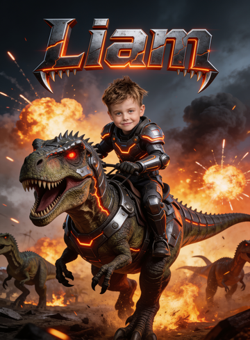 🦖 FIRE DINO T-REX RIDER