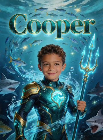 🧜‍♂️ AQUABOY personalized name preview — schooling fish turn