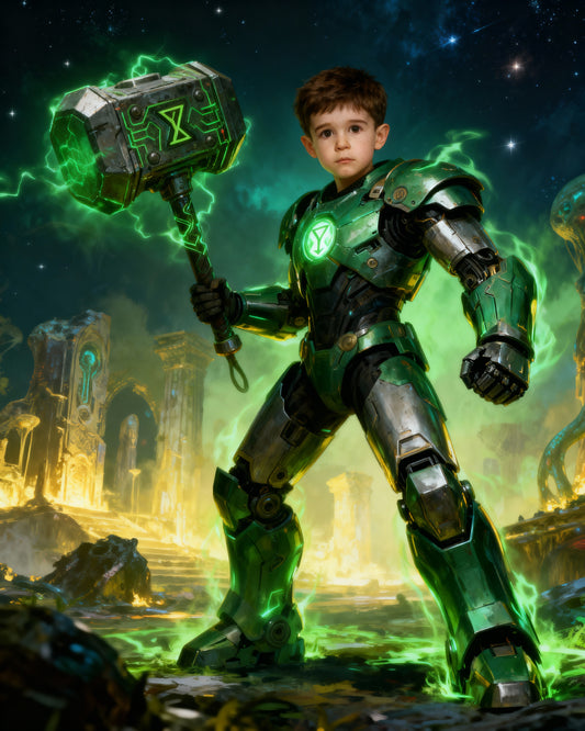 🤖 GARDIEN MÉCHA VERT