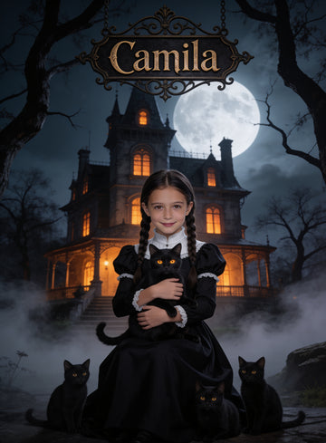 🖤 GOTHIC PRINCESS personalized name preview — the mansion's iron sign