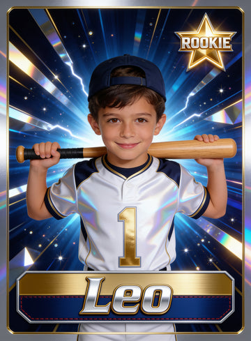 ⚾ THE ROOKIE CARD — Boy personalized preview with name